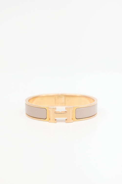 Hermès Enamel Clic H Bracelet