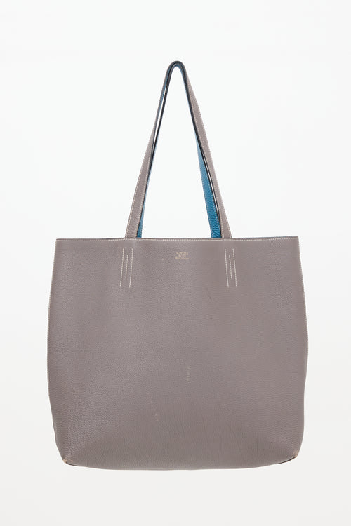 Hermès Etain Clemence Double Sens 45 Bag