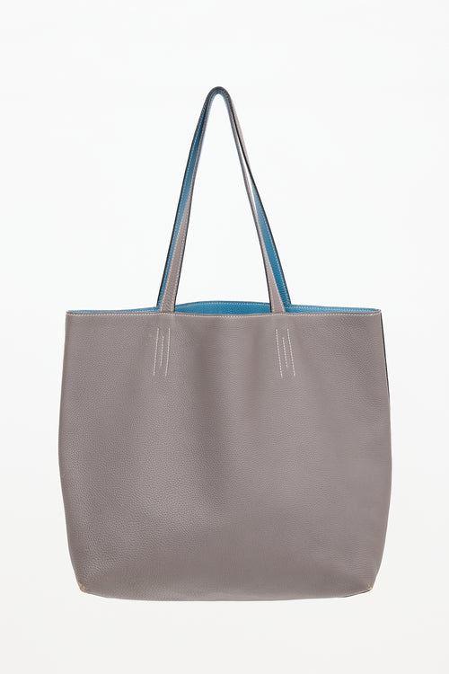 Hermès Etain Clemence Double Sens 45 Bag