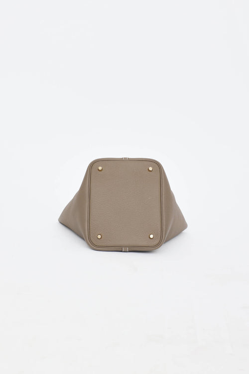 Hermès 2024 Etoupe Clemence Pioctin Lock 26 Bag