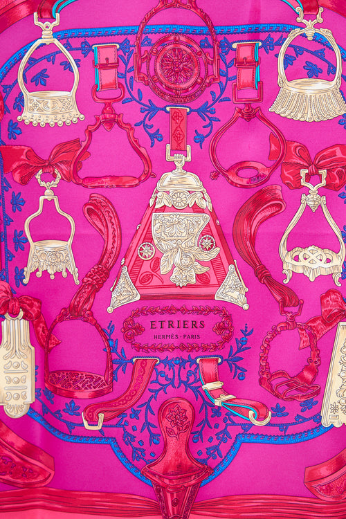 Hermès 2015 Silk Etriers 45 Scarf