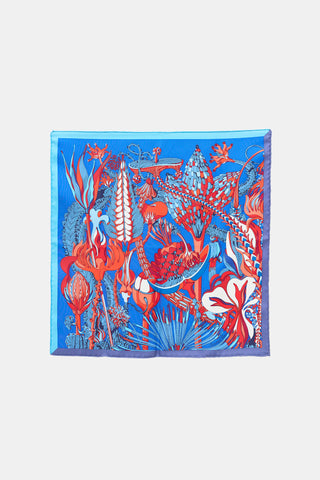 Hermès 2020 Silk Fantasie Botanique 45 Scarf