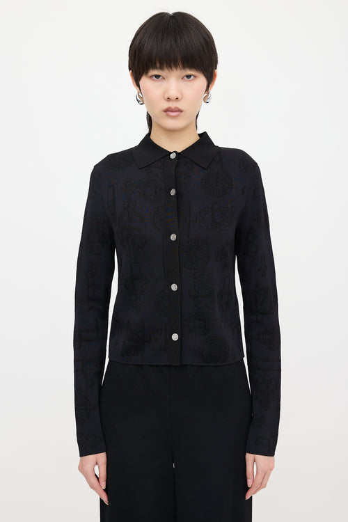 Hermès Ferronnerie Jacquard Cardigan