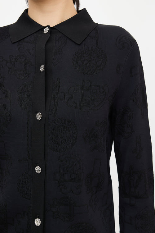 Hermès Ferronnerie Jacquard Cardigan