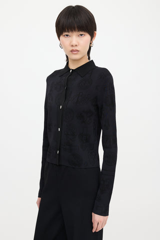 Hermès Ferronnerie Jacquard Cardigan