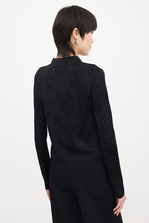 Hermès Ferronnerie Jacquard Cardigan