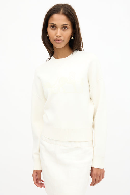 Hermès Flocked Logo Sweater