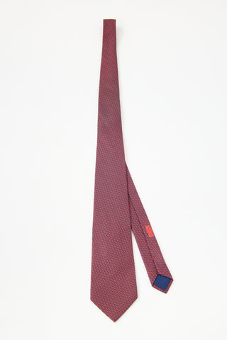 Hermès Silk Geometric Tie