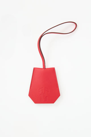 Hermès Geranium Swift Clochette Clés Keychain