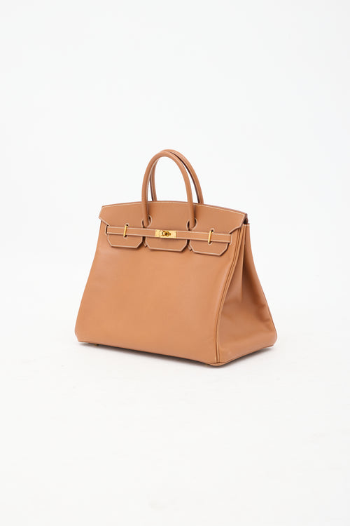 Hermès 2001 Gold Clemence Leather Birkin 40 Bag