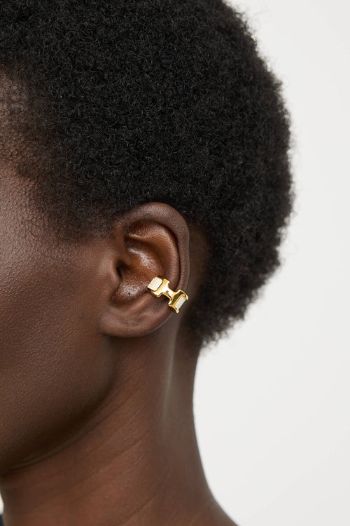 HermèsGold Plated Olympe Ear Cuff