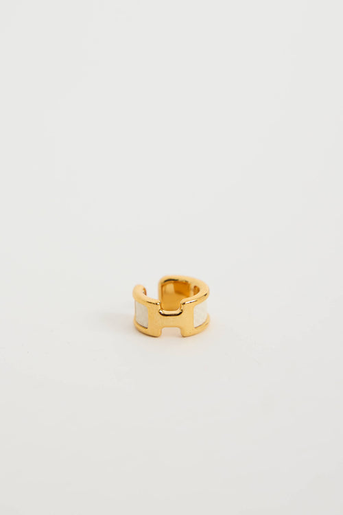 HermèsGold Plated Olympe Ear Cuff