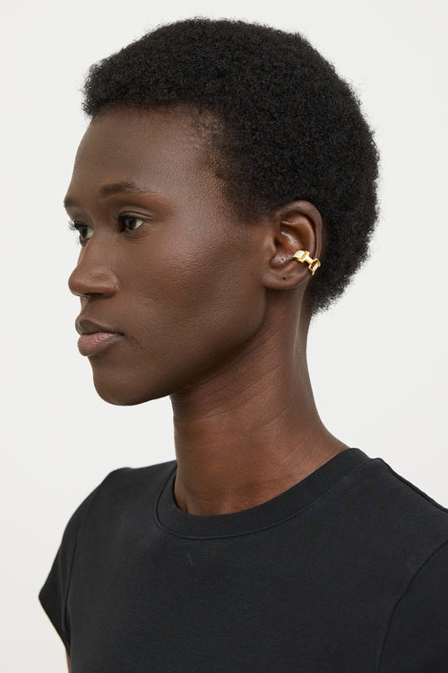 HermèsGold Plated Olympe Ear Cuff