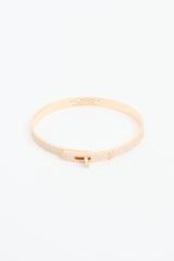  Hermès 18K Rose Gold Kelly Large Diamond Bracelet