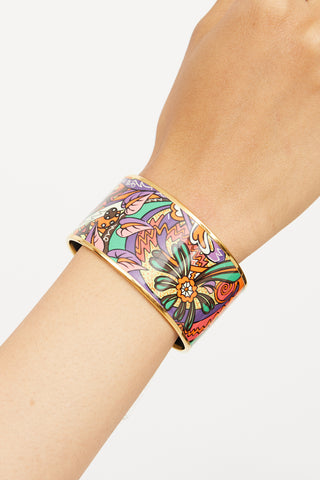 Hermes Multicolour L'Ivresse De L'Infini Enamel Bangle