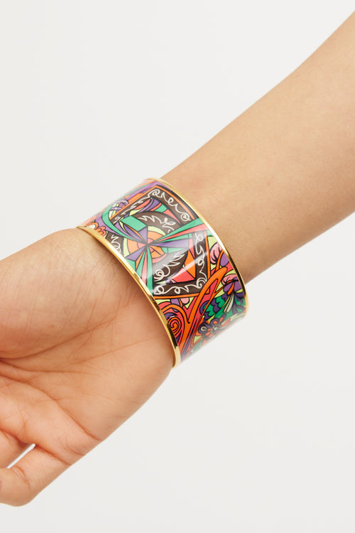 Hermes Multicolour L'Ivresse De L'Infini Enamel Bangle