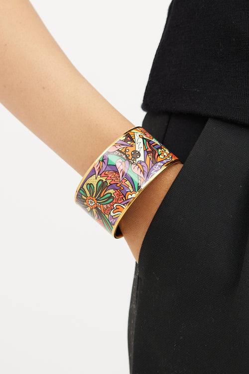 Hermes Multicolour L'Ivresse De L'Infini Enamel Bangle