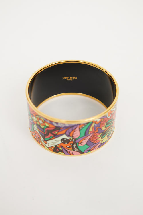 Hermes Multicolour L'Ivresse De L'Infini Enamel Bangle