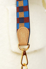 Hermes Chai Clemence Leather Bleu Bill Biscuit Rouge H Evelyne TPM Bag