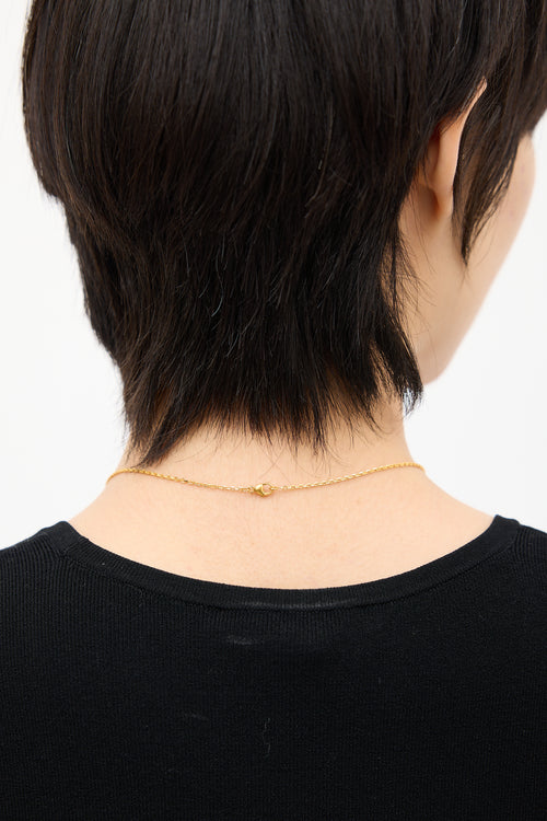 Hermès Gold & Grey Mini Pop H Necklace