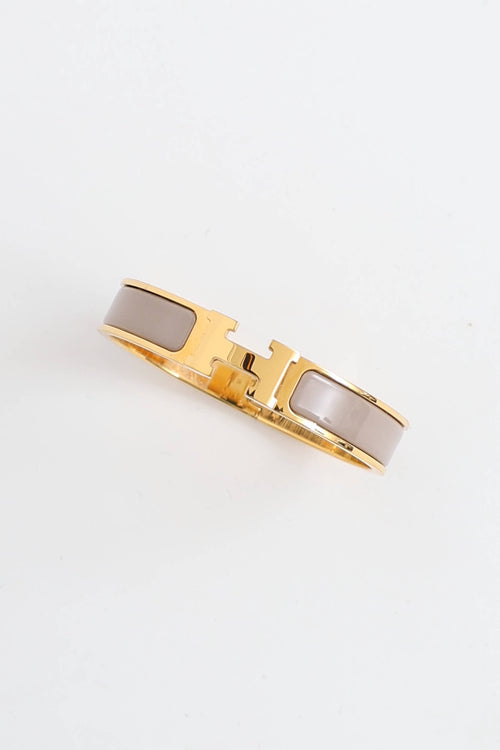 Hermès Marron Glace Clic Clac Bracelet