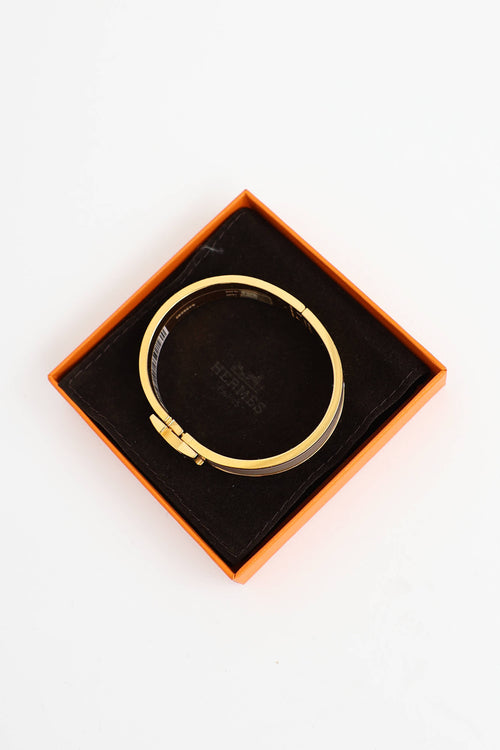 Hermès Marron Glace Clic Clac Bracelet