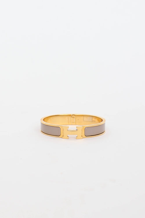 Hermès Marron Glace Clic Clac Bracelet