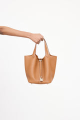 Hermès Gold Nata Verso Picotin 22 Lock Bag