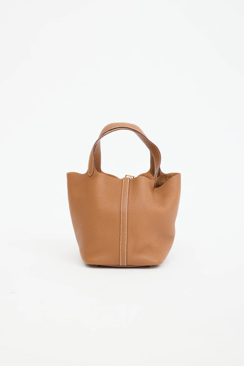 2022 Gold Picotin 22 Clemence Bag