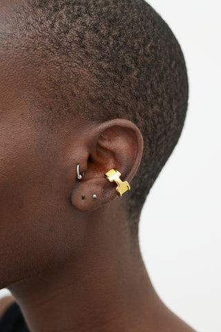 Hermès Gold & Yellow Olympe Ear Cuff