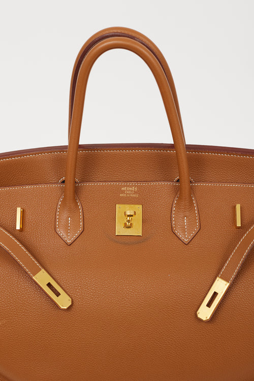 Hermès 2002 Gold Clemence Leather Birkin 40 Bag