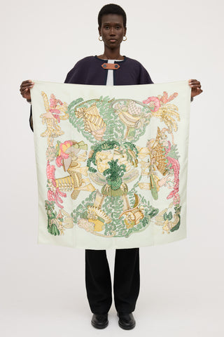 Hermès Silk Chapeau Scarf