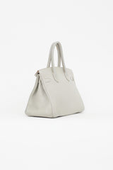 Hermès 2013 Pearl Grey Clemence Leather & Silver Birkin 30 Bag