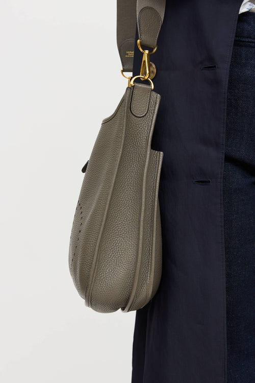 Hermès 2018 Etain Clemence Evelyne III PM Bag