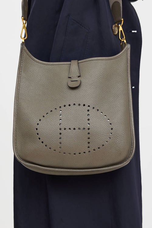 Hermès 2018 Etain Clemence Evelyne III PM Bag