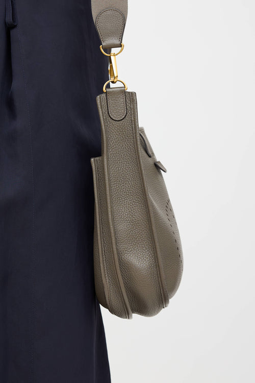 Hermès 2018 Etain Clemence Evelyne III PM Bag