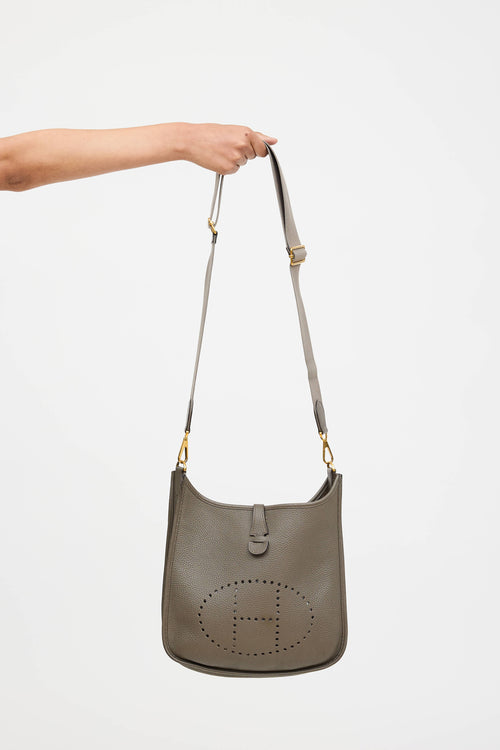 Hermès 2018 Etain Clemence Evelyne III PM Bag