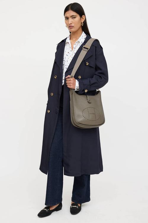 Hermès 2018 Etain Clemence Evelyne III PM Bag