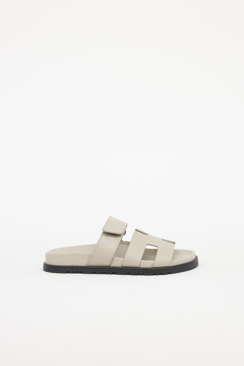Hermès Beige Esquisse leather Chypre Sandal