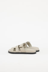 Hermès Beige Esquisse leather Chypre Sandal