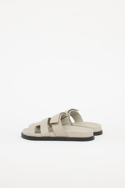 Hermès Beige Esquisse leather Chypre Sandal