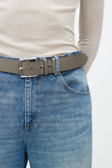 Hermès Grey & Silver Leather Belt