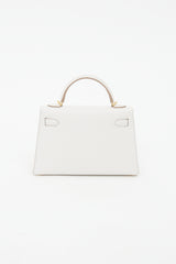 Hermes Gris Pale Epsom Mini Kelly Bag