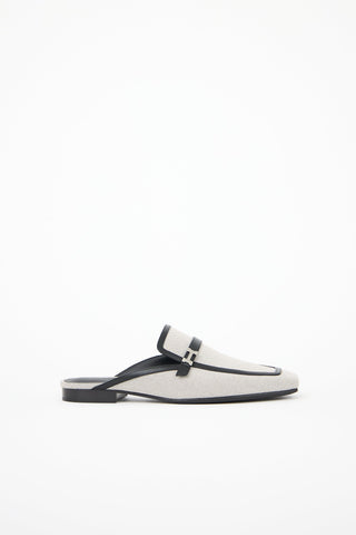 Hermès Canvas Groupie Mule