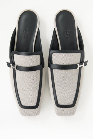 Hermès Canvas Groupie Mule