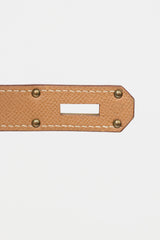 Hermès 1996 HAC Natural Courchevel Birkin 45 Bag