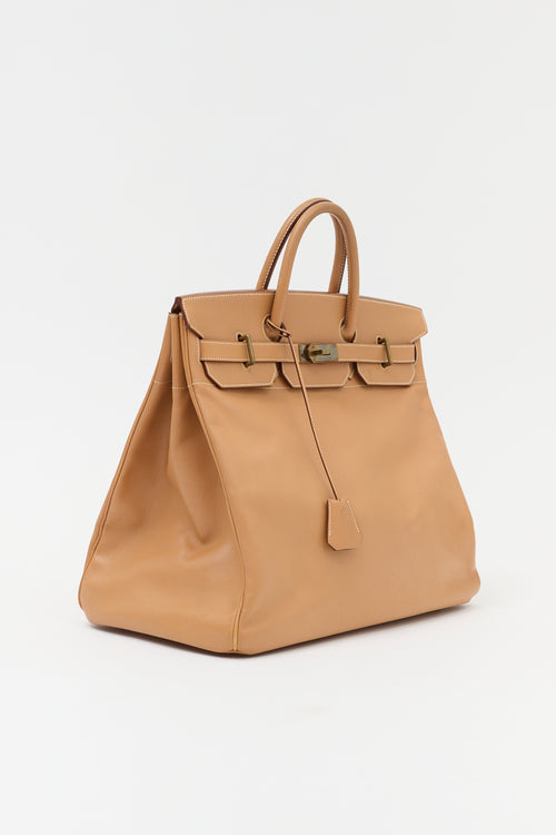 Hermès 1996 HAC Natural Courchevel Birkin 45 Bag