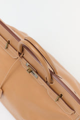 Hermès 1996 HAC Natural Courchevel Birkin 45 Bag
