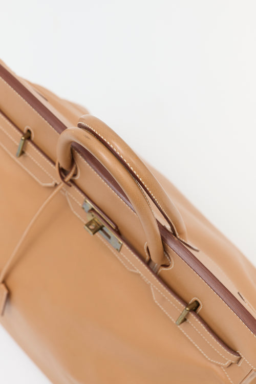 Hermès 1996 HAC Natural Courchevel Birkin 45 Bag