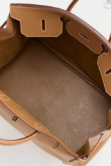 Hermès 1996 HAC Natural Courchevel Birkin 45 Bag